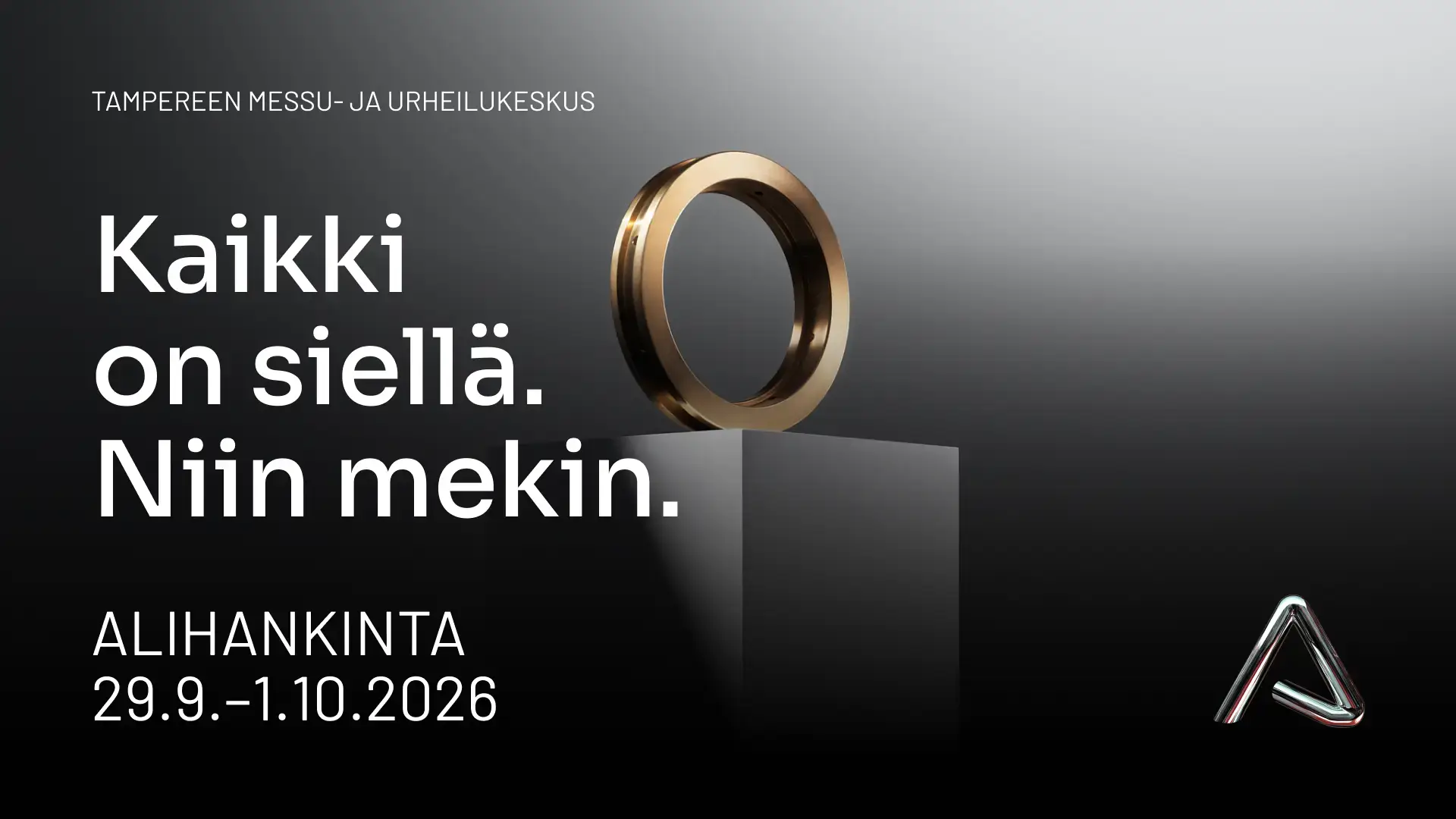 Alihankinta-messut 2026: kaikki on siellä, niin mekin.